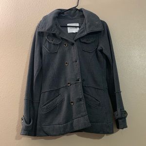 Cute Dark Grey Pea Coat